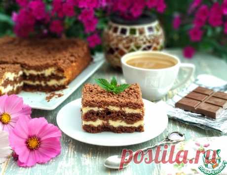 Творожный пирог с шоколадной крошкой – кулинарный рецепт