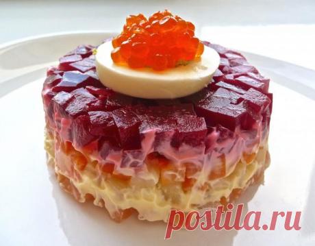 Салат Лосось под шубой.