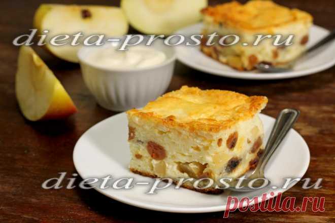 Творожное суфле с яблоками и изюмом Десерт, который смогут себе позволить даже сидящие на диете дамы. Творожное суфле с яблоками и изюмом - это вкусно, полезно, низкокалорийно.