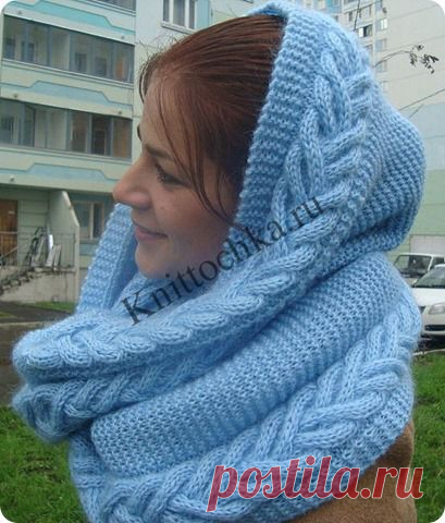 Как вязать снуд спицами | Knittochka.ru