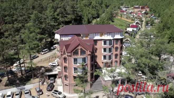 Байкал. П. Листвянка с высоты птичьего полёта