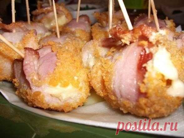 Сырные кубики в панировке — лучшая закуска к пиву!