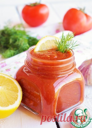 Томатный соус с лимоном для пикника - кулинарный рецепт