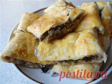 Пирог с куриной печенью и огурцами - Простые рецепты Овкусе.ру