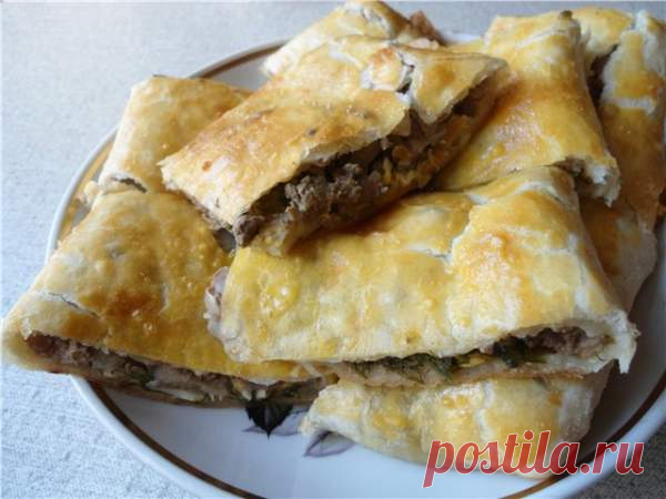 Пирог с куриной печенью и огурцами - Простые рецепты Овкусе.ру