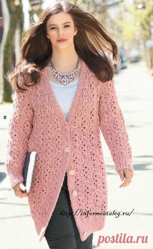 Пальто с Волнистым Узором | Ниточка