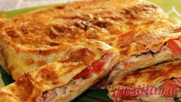 Самая быстрая запеканка в лаваше к ужину. Вкусно и очень быстро!