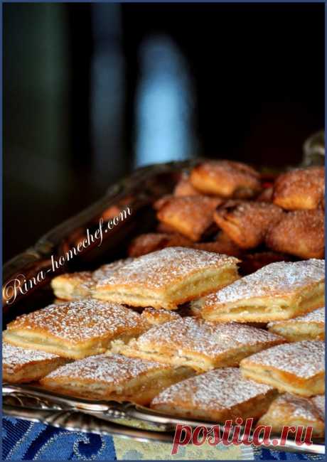 Ромбики с лимонной начинкой - Кулинарные заметки