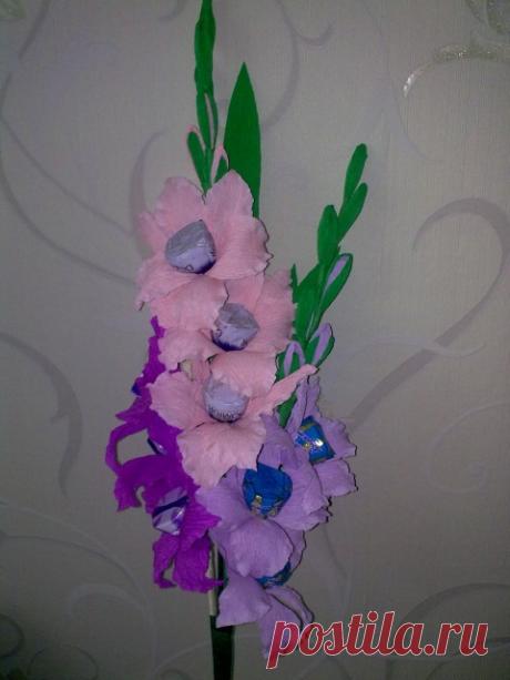 Букет из конфет «ГЛАДИОЛУСЫ»