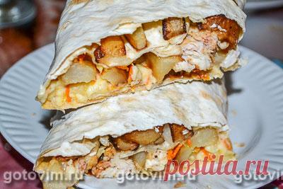 Шаурма с курицей. Рецепт с фото / Готовим.РУ