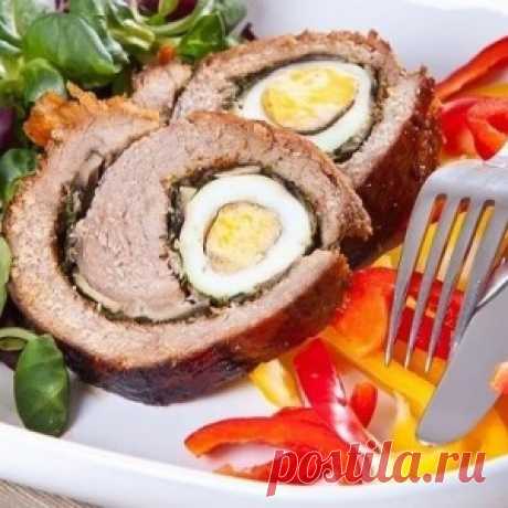 Мастер-класс «Мясной рулет с грибами и яйцами» - МирТесен