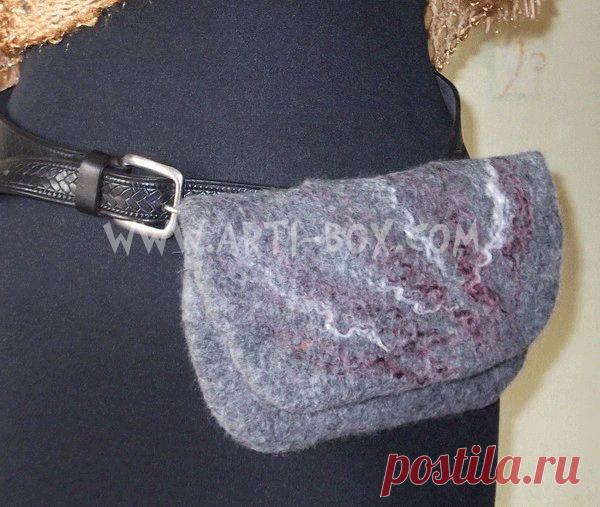 Валяние сумки из шерсти | Сделай сам!