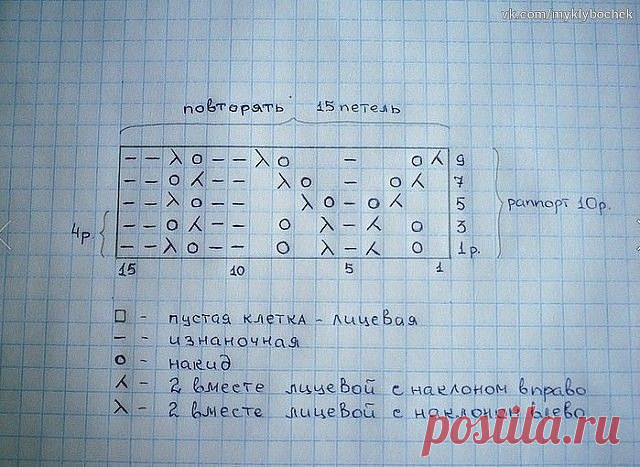 Красивый узор для летнего топа