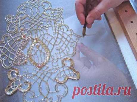 вышивка пайетками мастер класс - Поиск в Google