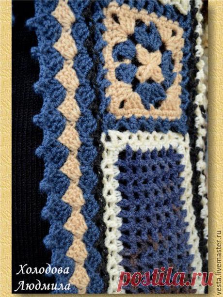 Купить Жакет "Этника" - комбинированный, жакет, кардиган, жакет крючком, жакет летний, летний кардиган