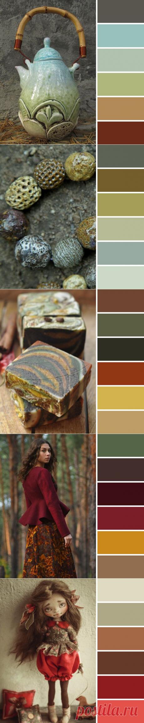 15 чудесных осенних палитр в работах мастеров Ярмарки - Ярмарка Мастеров - ручная работа, handmade