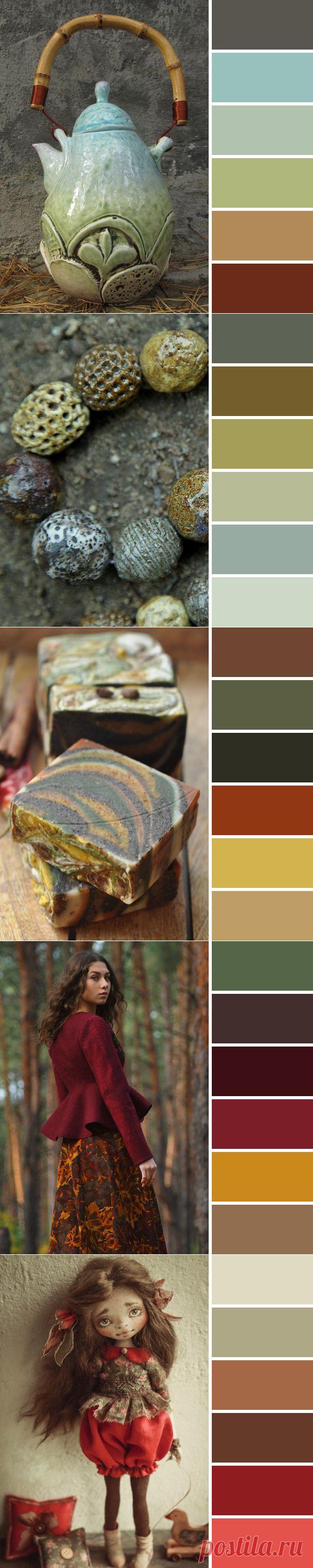 15 чудесных осенних палитр в работах мастеров Ярмарки - Ярмарка Мастеров - ручная работа, handmade