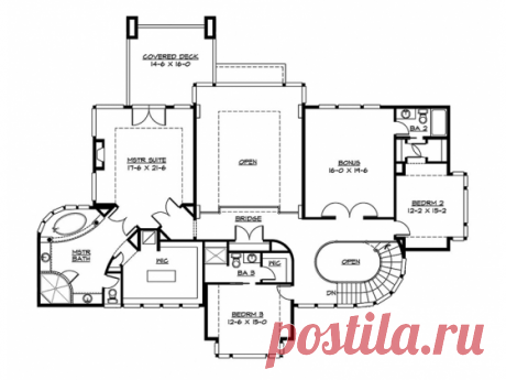 Prairie Style House Plan with 4750 Square Feet and 4 Bedrooms from Dream Home Source | House Plan Code DHSW077201