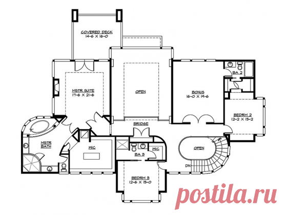 Prairie Style House Plan with 4750 Square Feet and 4 Bedrooms from Dream Home Source | House Plan Code DHSW077201
