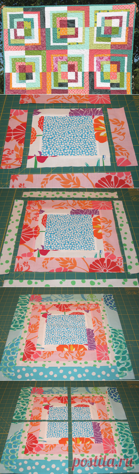 FITF: quartered squares – a modified bento box block tutorial | Film in the Fridge