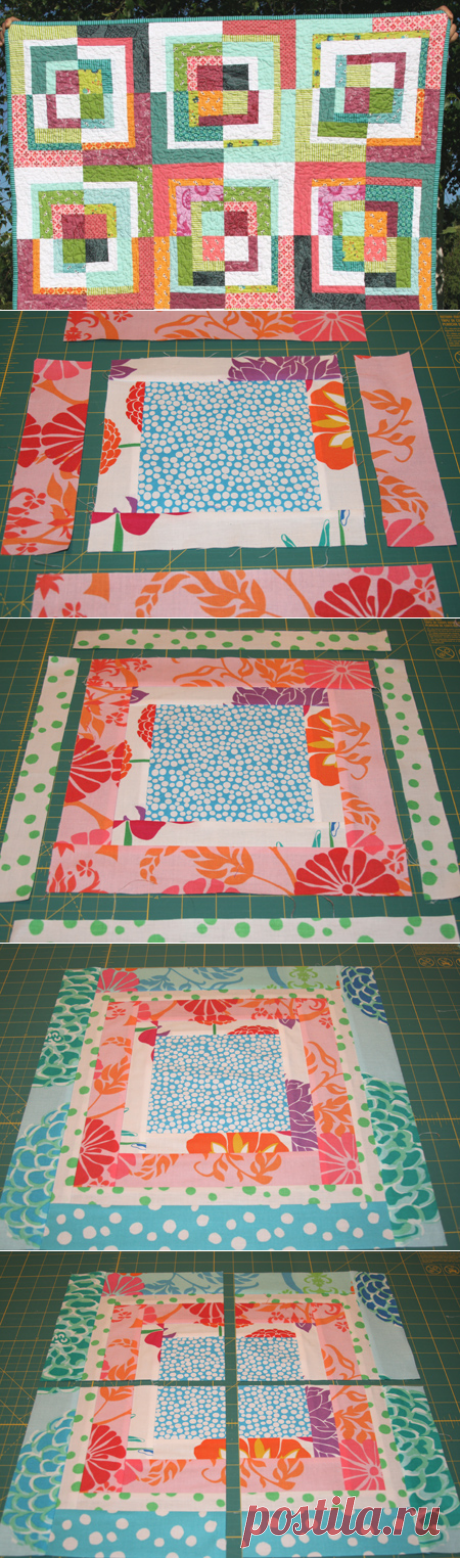 FITF: quartered squares – a modified bento box block tutorial | Film in the Fridge