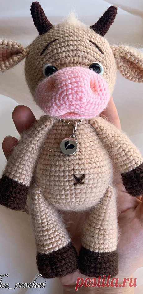 PDF Бычок Тимошка крючком. FREE crochet pattern; Аmigurumi animal patterns. Амигуруми схемы и описания на русском. Вязаные игрушки и поделки своими руками #amimore - корова, коровка, телёнок, бык, бычок.