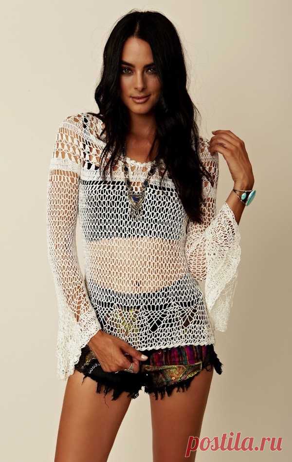 Нежная туника-сетка для дерзких и смелых!