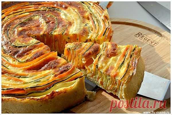Пирог с цуккини и морковью.