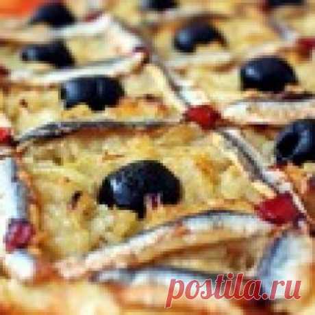 Тарт "Писсаладьер" Кулинарный рецепт