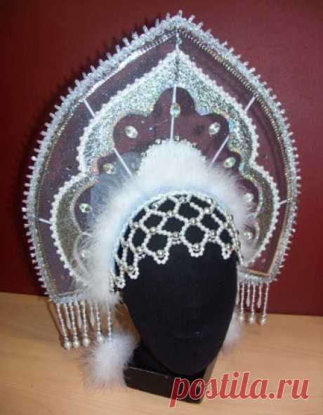 Кокошник Снегурочки своими руками. Море идей декора кокошника!