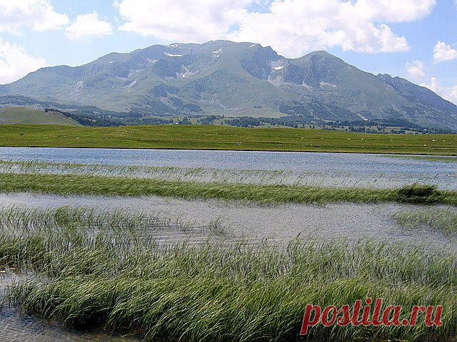 Фејсбук
Tibetian scenery of Durmitor eastern massif from Riblje Jezero (Fish Lake, 1409 m). July 2005.