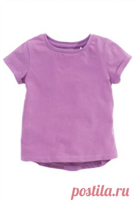 Купить Классическая сиреневая футболка с коротким рукавом (3 мес.-6 лет) - Покупайте прямо сейчас на сайте Next: Россия