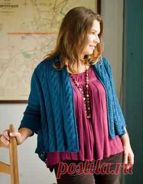 Жакет спицами для полных женщин на knitweek.ru