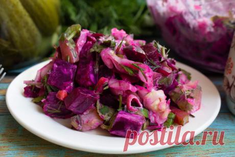 Легкий свекольный салат с квашеной капустой | Кухонный Сумбур | Пульс Mail.ru