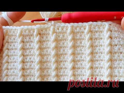Very Easy Super Easy Knitting krochet baby blanket yelek battaniye canta örgü modeli