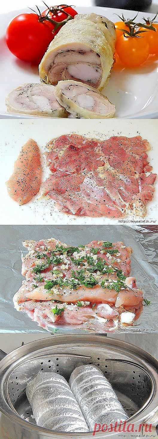 Аппетитный лёгкий рулетик. Диетическое тоже может быть вкусным!. | Рецепты низкокалорийных блюд