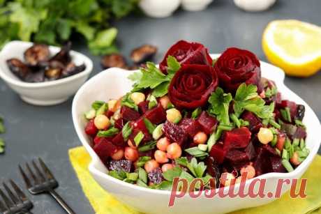 Салат из свеклы с огурцом