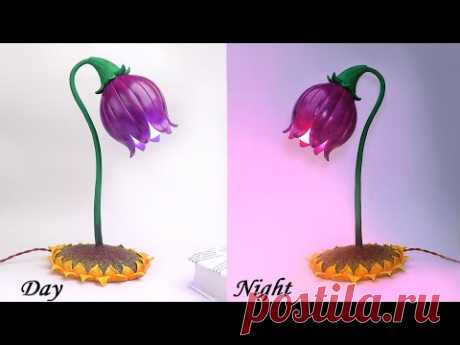 Decorative Table Lamp making || Night lamp making || Table lamp showpiece - YouTube