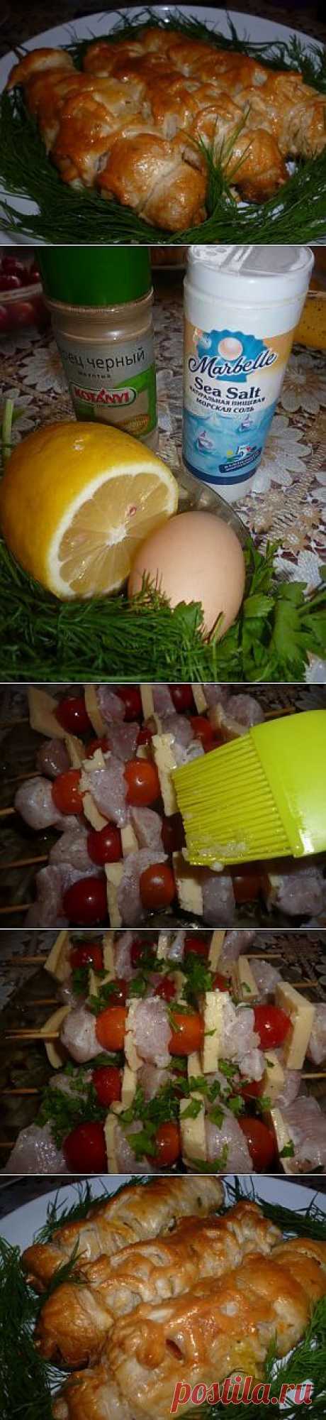Зимний шашлычок в шубке .