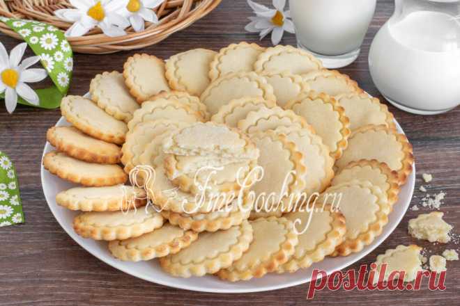 Песочное печенье на смальце Готовим вкусное домашнее песочное печенье по простому рецепту.