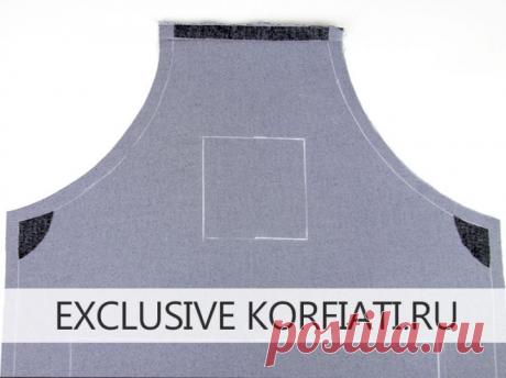 Выкройка фартука для кухни от Анастасии Корфиати