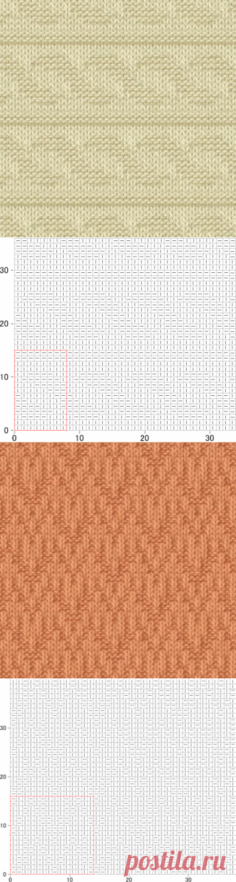 Рельефные узоры для вязания спицами |
