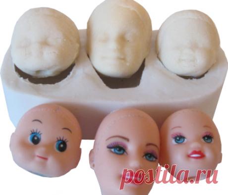 Молд для шоколада/мастики силиконовый Лица 3D 3х3,2х4 см. | Кондитерский инвентарь | Вкусный магазин