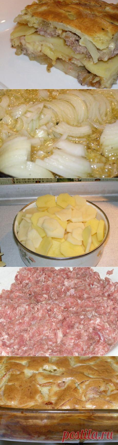 Запеканка из картофеля и мясного фарша