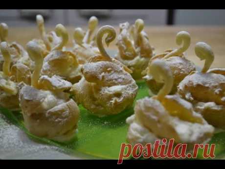 Праздничный Десерт "ЛЕБЕДИНОЕ ОЗЕРО"  |  Заварные Пирожные "Лебеди"  | Custard Cake "Swans"