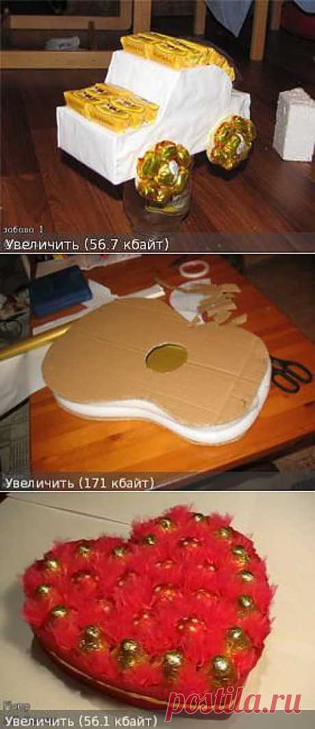 Букеты из конфет - Мастер классы
