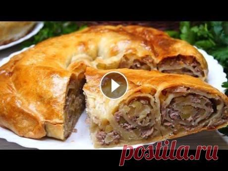 Бурма / Пирог с мясом и картошкой / Татарская кухня Бурма – это блюдо татарской кухни, в виде рулета с начинкой, что является аналогом узбекского хонум, в отличие чего, бурму запекают в духовке, а не в ...