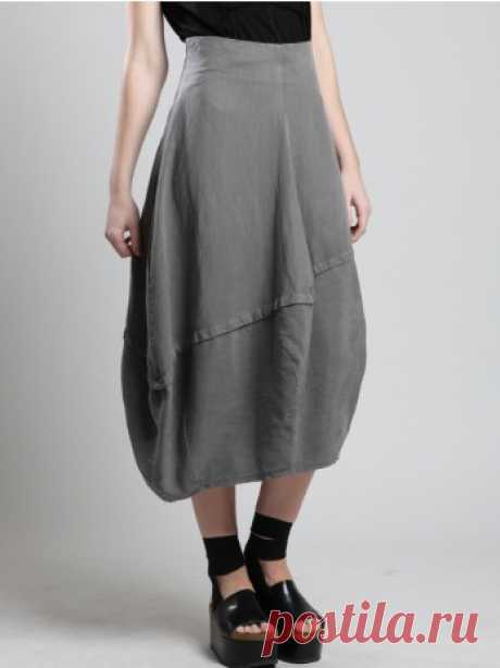 TENCEL BALLOON SKIRT - JACKETS, JUMPSUITS, DRESSES, TROUSERS, SKIRTS, JERSEY, KNITWEAR, ACCESORIES - Woman -