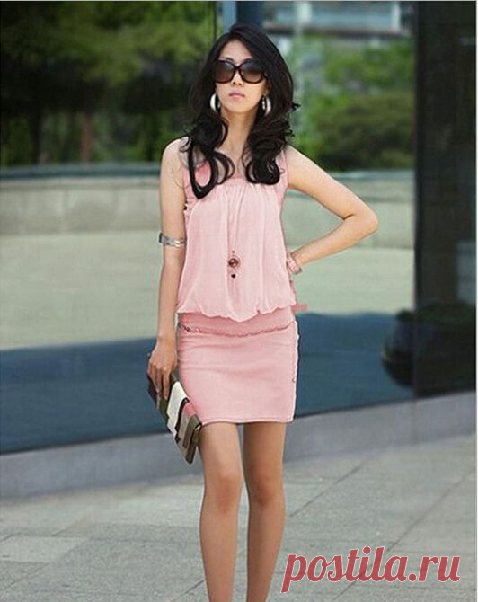 Dresses Picture - More Detailed Picture about summer new fashion women dress 4 colors sleeveless solid slim casual elegant chiffon dresses vestidos free shipping,AM0144 Picture in Dresses from Jack-Huang | Aliexpress.com | Alibaba Group