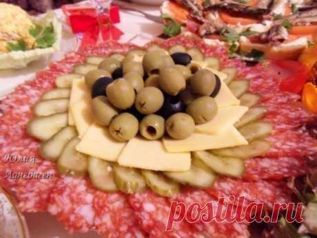 Праздничная нарезка: мясная тарелка. Супер коллекция.